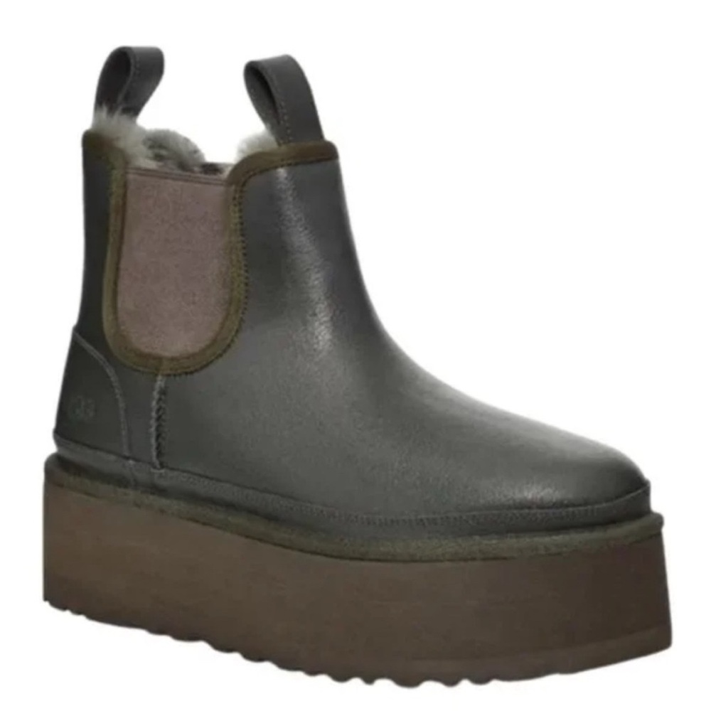 UGG Gray and Brown Platform Shoes